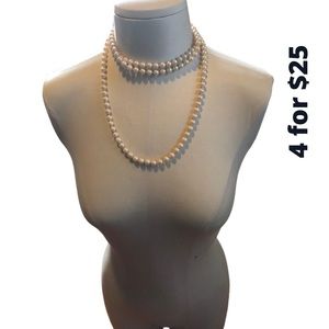 Marvella long Pearl necklace multiple way wear
